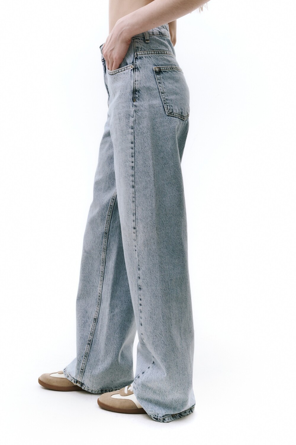 Wide leg jeans blue